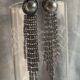 Breathtakingly radiant chandelier silver toned earrings