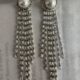 Breathtakingly radiant chandelier silver toned earrings