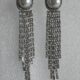 Breathtakingly radiant chandelier silver toned earrings