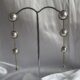 Golden chain pearl earrings
