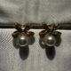 Exquisite golden bow shaped earrings