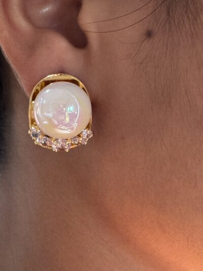 IMG_3247 Classic golden pearl beauty earrings