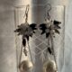 Elegant Pearl Drop Dangle Earrings, Silver-Tone Beaded Cluster, White and Black Crystal Accents