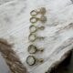 Crystal Studded Gold Plated Flower Hoop Earrings Set, 3 Pairs, Dangle Drop Design with Ball and Oval Charms